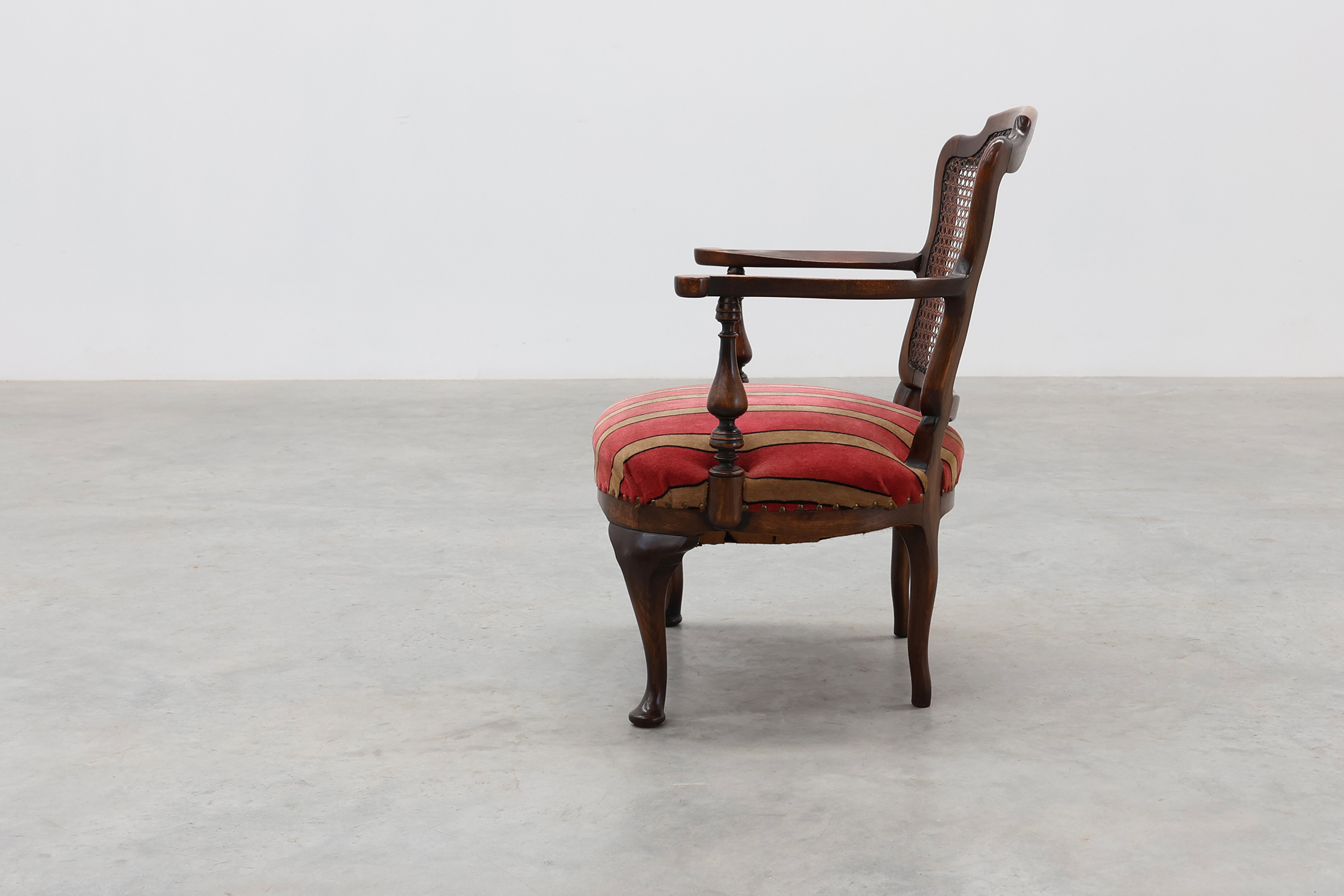 Louis XV‑Style Oak and Cane Armchair, France, circa 1890thumbnail